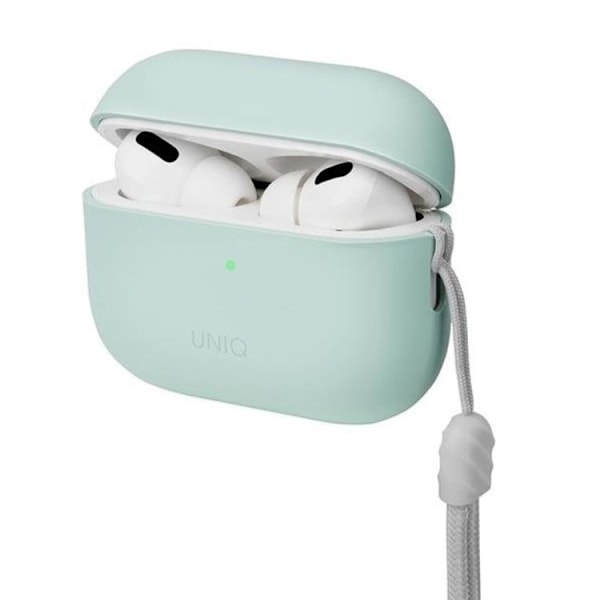 UNIQ AirPods Pro 2 Skal Lino Silikon - Mintgrön