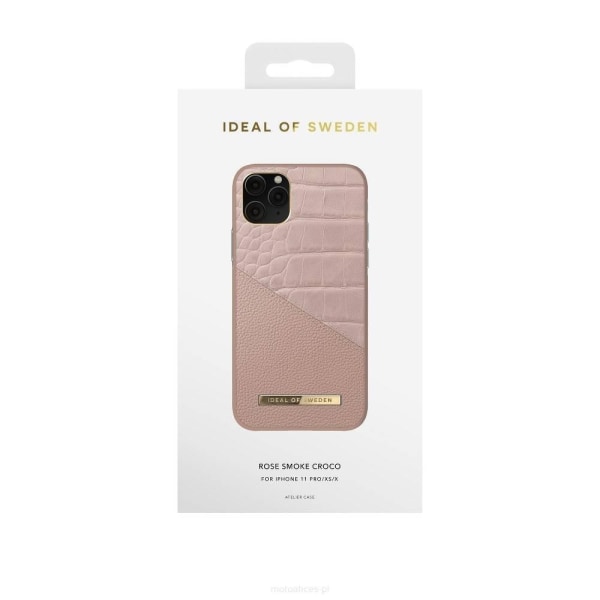 iDeal Fashion Cover iPhone X / XS / 11 Pro - Rose Smoke Croco