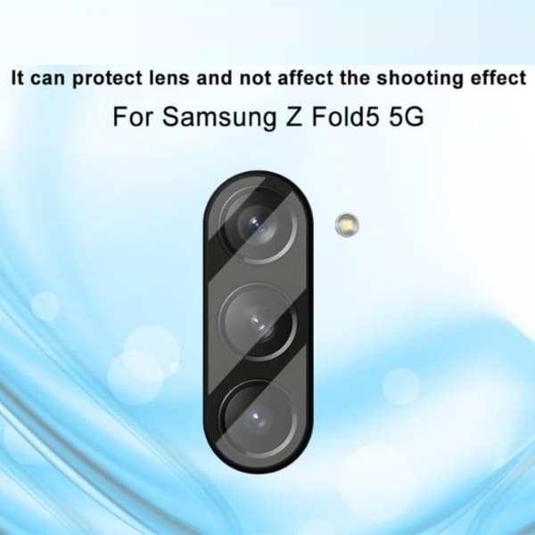 [1-PACK] Galaxy Z Flold 5 hærdet glas objektivdæksel - klar Transparent