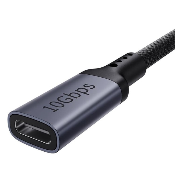 Baseus-jatkokaapeli USB-C uros/USB-C naaras 0,5 m - Musta