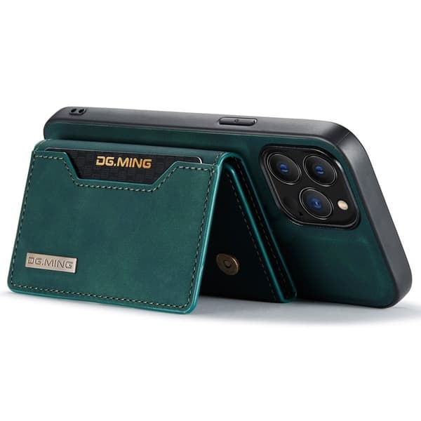 DG.MING M2 Series Mobilskal till iPhone 15 Pro med Kickstand - Grön