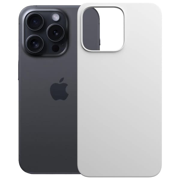 3MK Telefontaske til iPhone 16 Pro MagSafe Silicone Hardy - Hvid