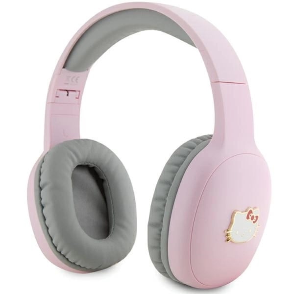 Hello Kitty On-Ear hovedtelefoner Bluetooth Metal Logo - Pink/Grå