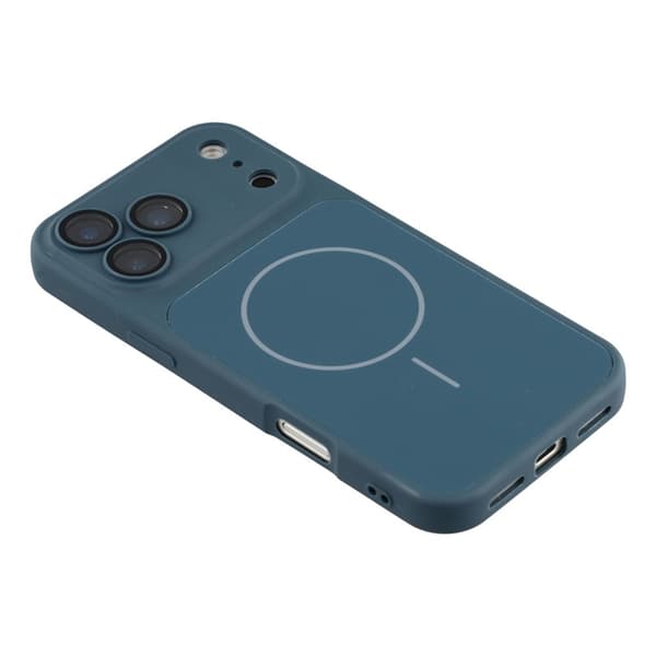Mobilskal till iPhone 17 Pro Max MagSafe TPU + PC Skin Touch - Blå Blå