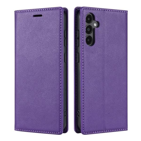 Samsung Galaxy S26 Plus Plånboksfodral Magnetisk Stängning Konstläder - Lila