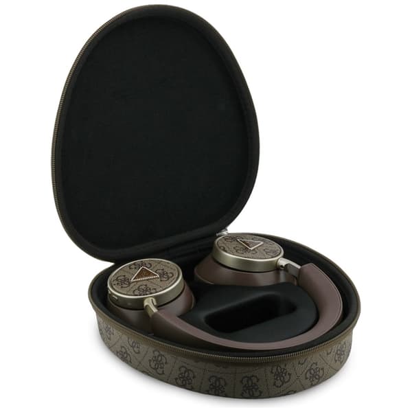 Guess Over-Ear Hörlurar ENC Bluetooth 4G Triangle Logo - Brun Brun