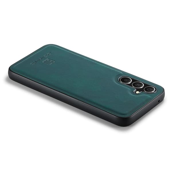 DG.MING Mobilskal till Samsung Galaxy S25 PU Läder Hybrid Grön