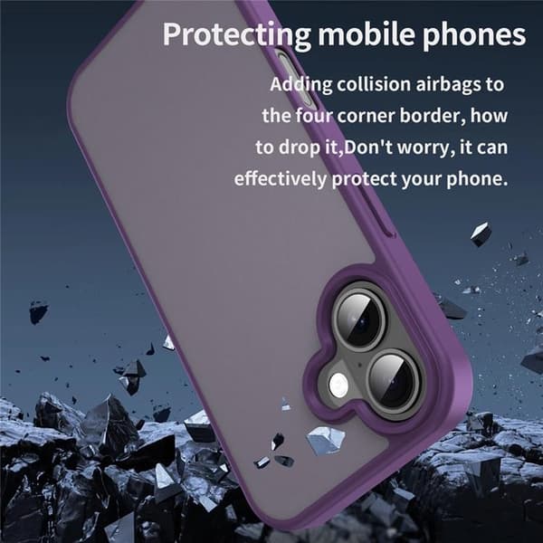 Mobilskal till iPhone 17 Skin Touch Matte - Lila Lila