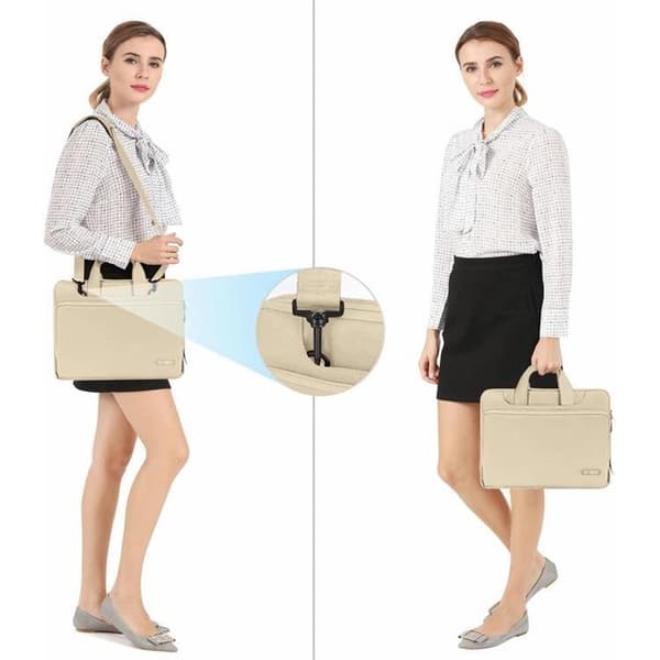 Tech-Protect Laptop Taske 13-14" Lomme - Beige Beige