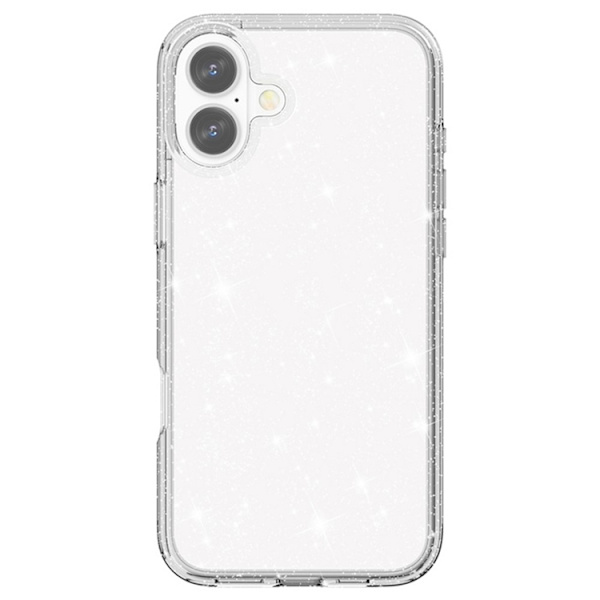 AMORUS Mobilskal till iPhone 17 Shockproof - Glitter Vit Vit