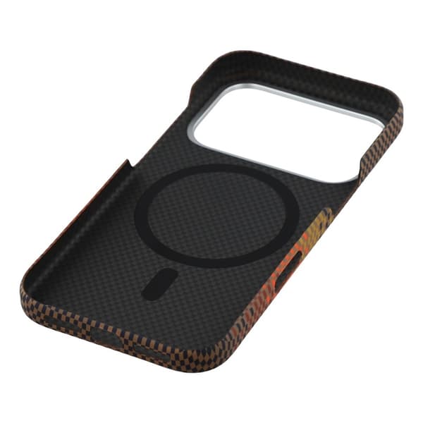 Mobilskal till iPhone 17 Pro MagSafe Carbon Fiber Brun
