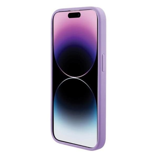Guess Mobilskal till iPhone 15 Plus Magsafe Saffiano - Lila Lila