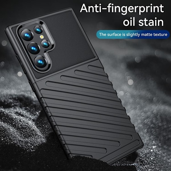 Thunder Twill Skal Galaxy S22 Ultra 5G - Svart Svart