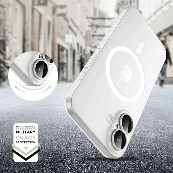 Tech-Protect Mobilskal till iPhone 16e Magsafe Magslim - Matt Ice Vit