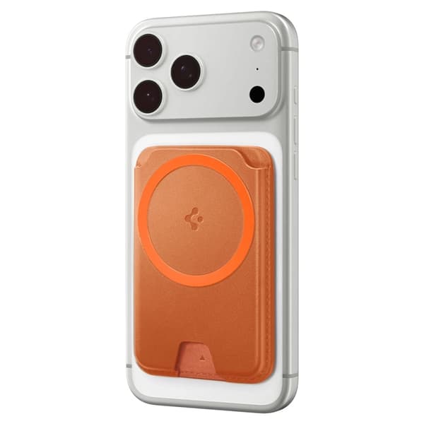 Spigen Valentinus Magsafe Universal Magnetic Korthållare - Metallic Orange Orange