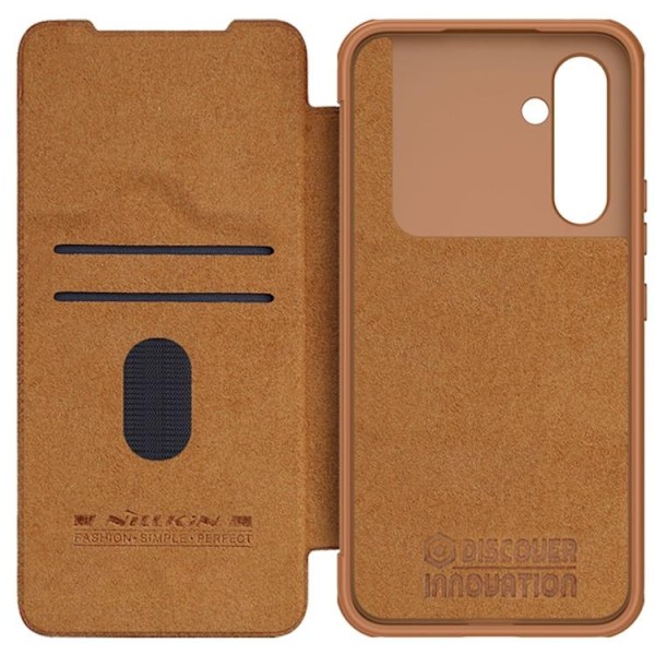 Nillkin Galaxy A54 5G Plånboksfodral Qin Läder Pro - Brun