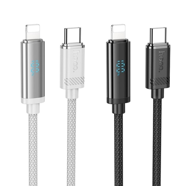 Hoco-kaapeli USB-C-Lightning 1,2m - musta