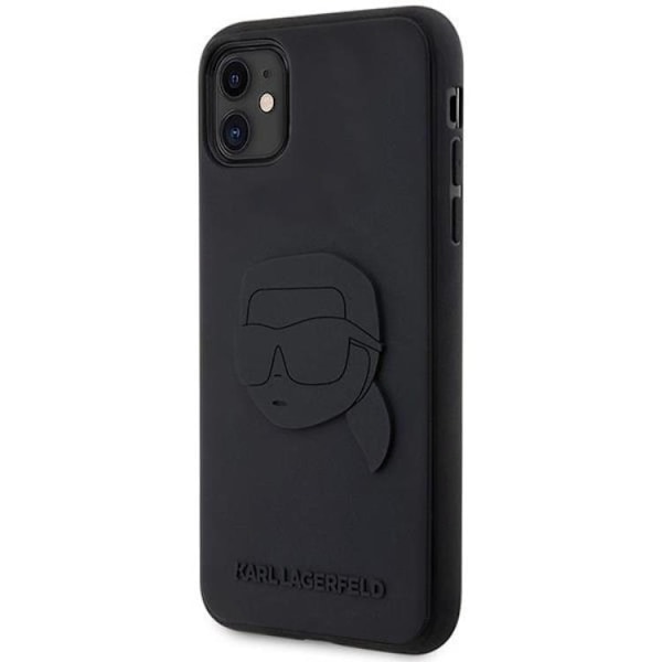 Karl Lagerfeld iPhone 11/XR Mobilskal Rubber Karl Head 3D Svart
