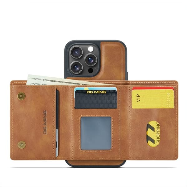 DG.MING M6 Series Mobilskal till iPhone 14 Pro Max Magnetiskt Brun