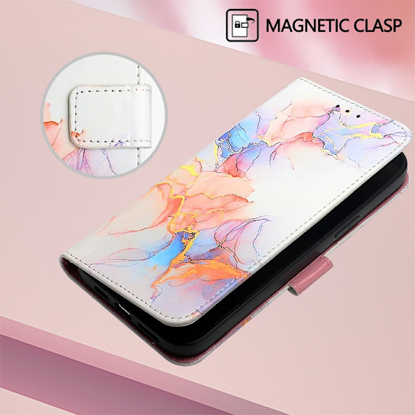 iPhone 17 Pro Max Plånboksfodral Marble Pattern LS004 Flerfärgad