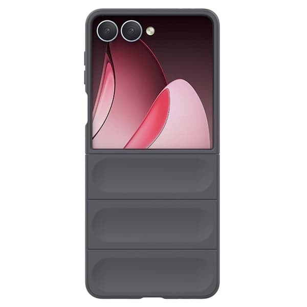 Mobilskal till Galaxy Z Flip7 Anti-Drop TPU Rugged - Mörkgrå Grå
