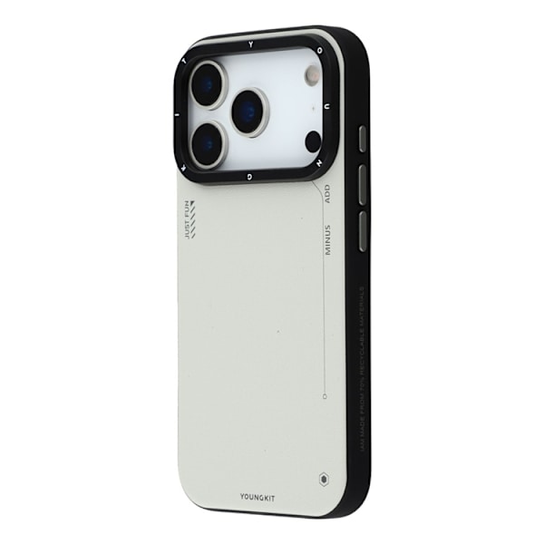 YOUNGKIT Mobilskal till iPhone 17 Pro MagSafe PU-Läder - Silver Silver