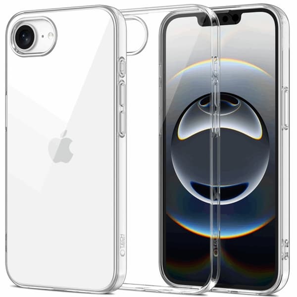 Tech-Protect Mobilskal till iPhone 16e/17e Flexair - Clear Transparent
