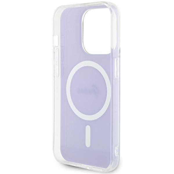 Guess Telefontaske til iPhone 15 Pro Max MagSafe IML Iriserende - Lilla