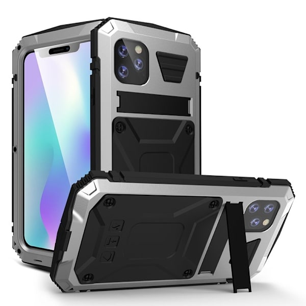 R-JUST Mobilskal till iPhone 11 Pro Max 360° Skydd Silver