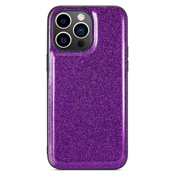 DG.MING Mobilskal till iPhone 12 Pro PU Läder Glitter - Lila