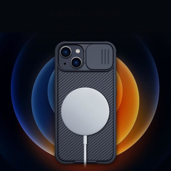 Nillkin iPhone 14 Plus Case CamShield Pro Magnetic - sininen