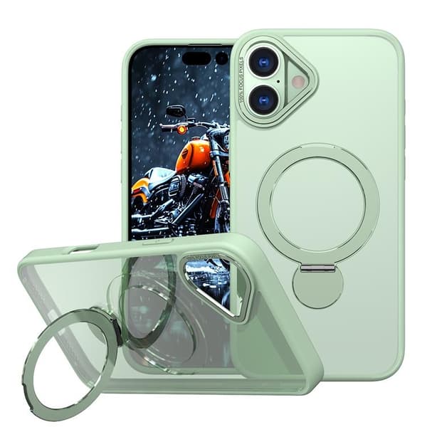 Mobilskal till iPhone 16 MagSafe Rotating Kickstand Grön