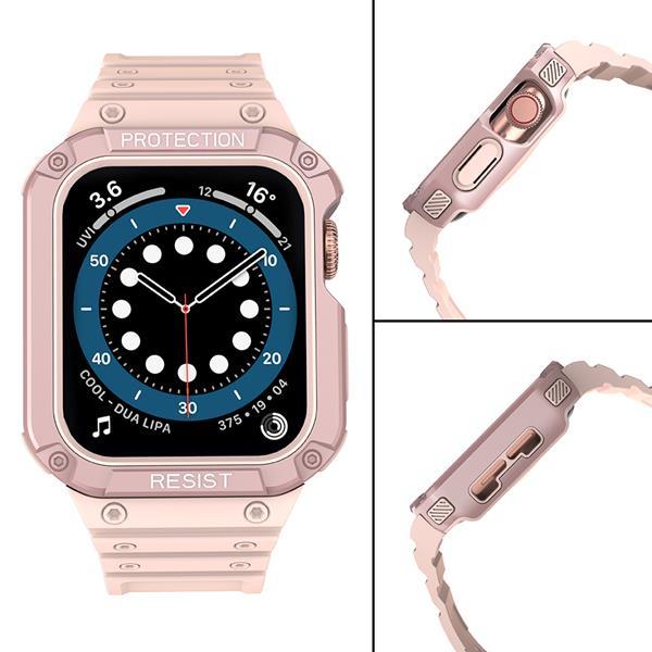 Armband kompatibelt med Apple Watch 4/5/6/7/SE (42/44/45mm) Rosa Rosa