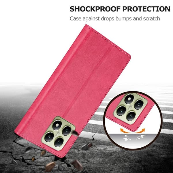 LC.IMEEKE Xiaomi 14T Plånboksfodral Konstläder - Rosa