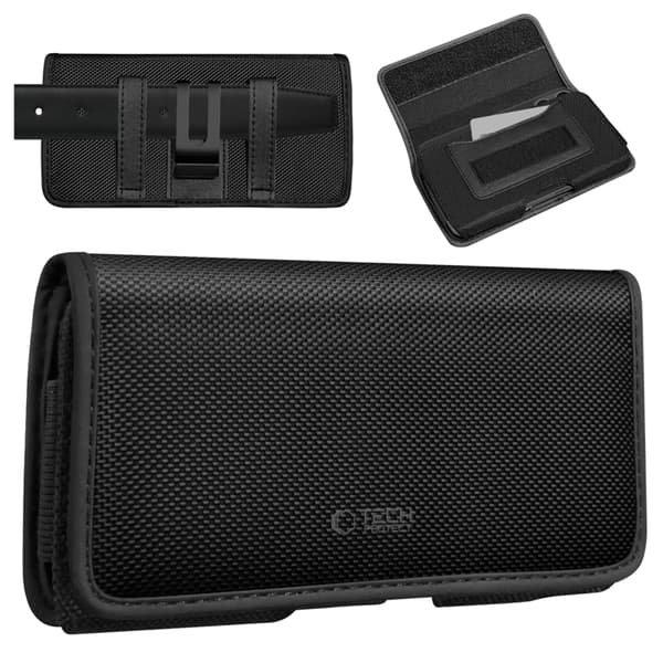Tech-Protect Universal Mobiletui SM90 5.8 - 6.8 tommer - Sort Svart