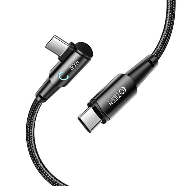 Tech-Protect USB-C till USB-C kabel Ultraboost 1m - Svart Svart