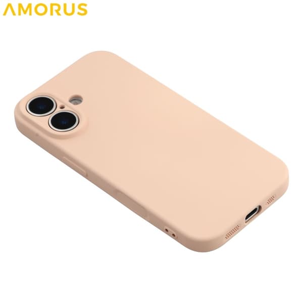 AMORUS Mobilskal till iPhone 17 Precise Cutouts TPU Fiber - Rosa Rosa