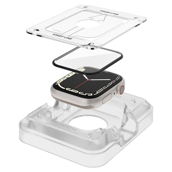 Spigen Hybrid Glas ''EZ-FIT'' 2-Pack Apple Watch 7/8 45mm
