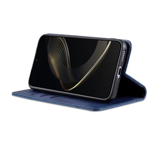 AZNS Samsung Galaxy S25 Ultra Plånboksfodral Konstläder - Blå