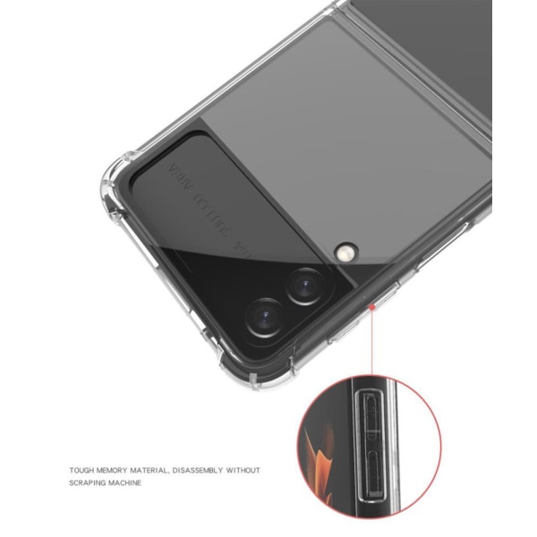 Iskunkestävä TPU-suojus Samsung Galaxy Z Flip 3 - Kirkas