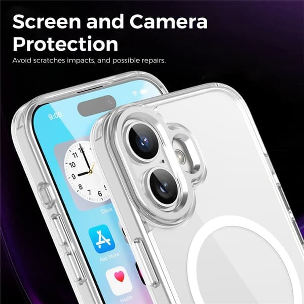 Mobilskal till iPhone 17 MagSafe TPU+PC - Transparent Transparent