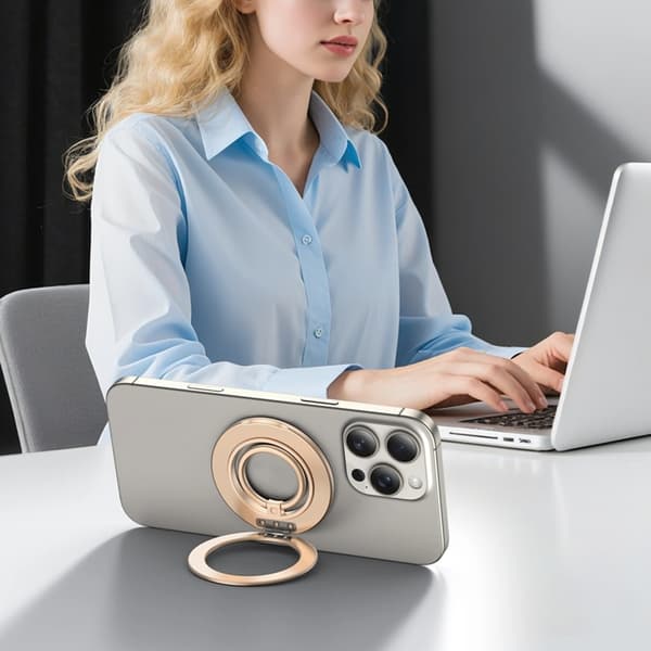 Tech-Protect Mobil Ringholder Magsafe Magnetisk - Satin Guld Guld