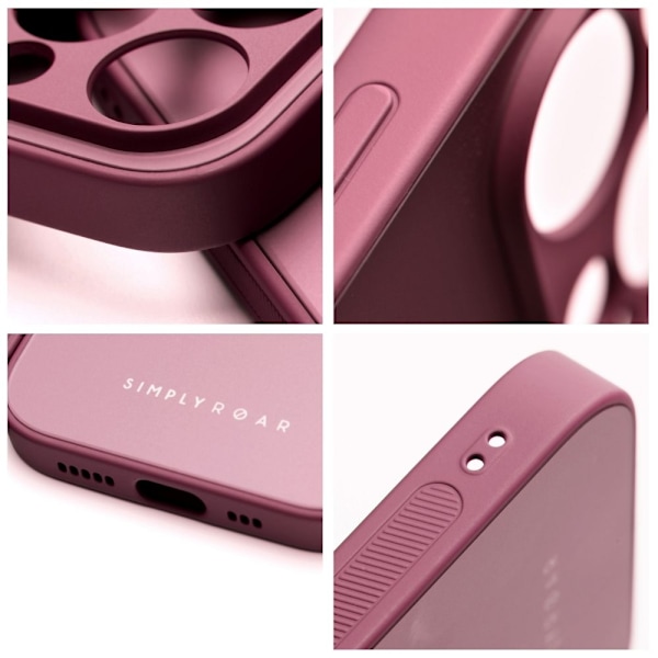 Roar Matte Glass Skal för iPhone 14 Plus claret