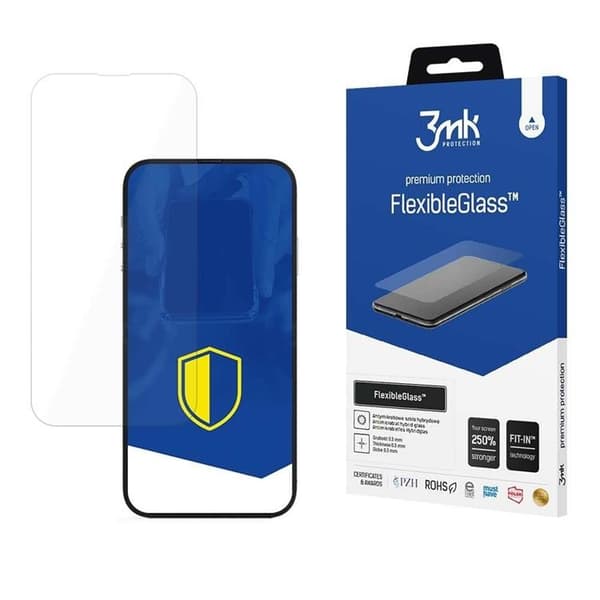 3MK iPhone 14 Pro Max Hybrid Okrossbart Glas FlexibleGlass Transparent