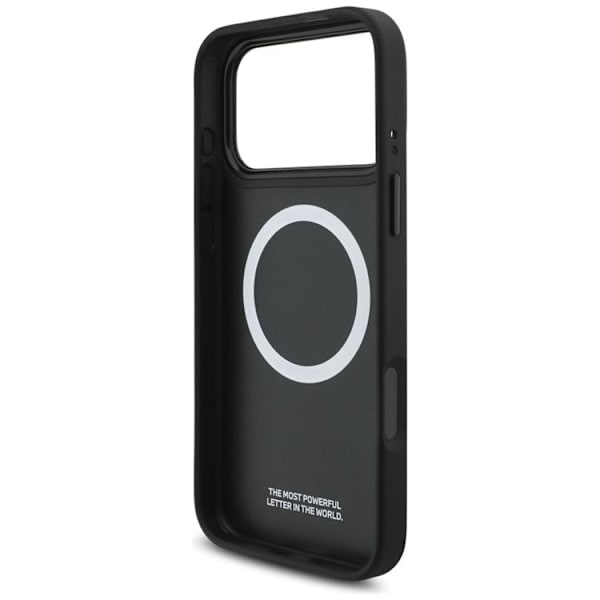 BMW telefontaske til iPhone 17 Pro Max MagSafe M perforeret stribe logo - Navy Blå