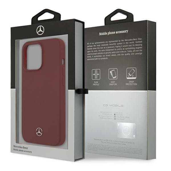 Mercedes Silicone Line Cover iPhone 13 Pro Max - Rød Red