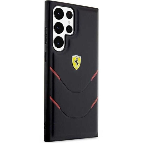 Ferrari Galaxy S23 Ultra Cover Hot Stamp Lines - Sort