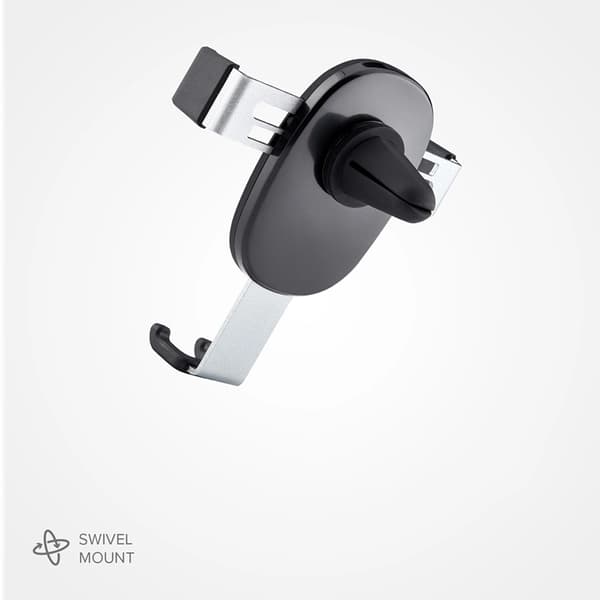 SBS Mobilhållare Ventilationsgaller Gravity - Svart Svart