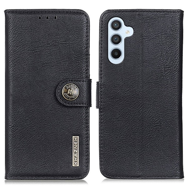 KHAZNEH Galaxy S23 FE Plånboksfodral Cowhide - Svart Svart