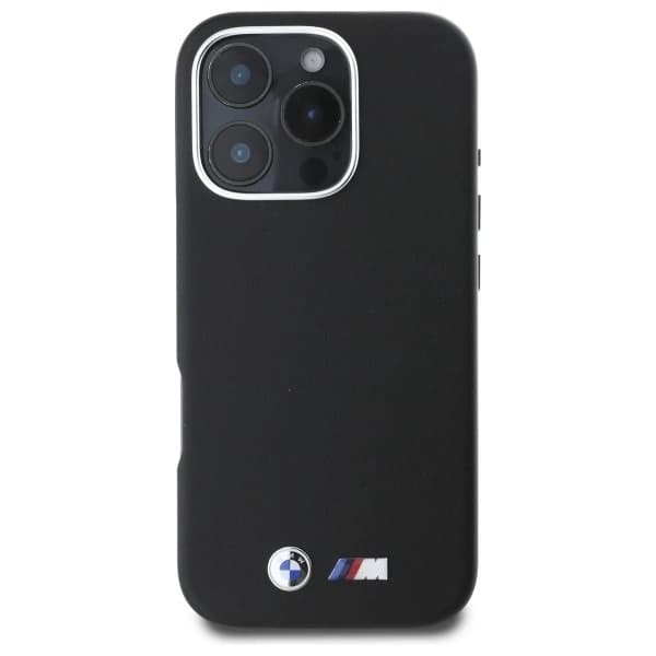 BMW Mobilskal till iPhone 16 Pro Smooth Full Wrapped Metal - Svart Black